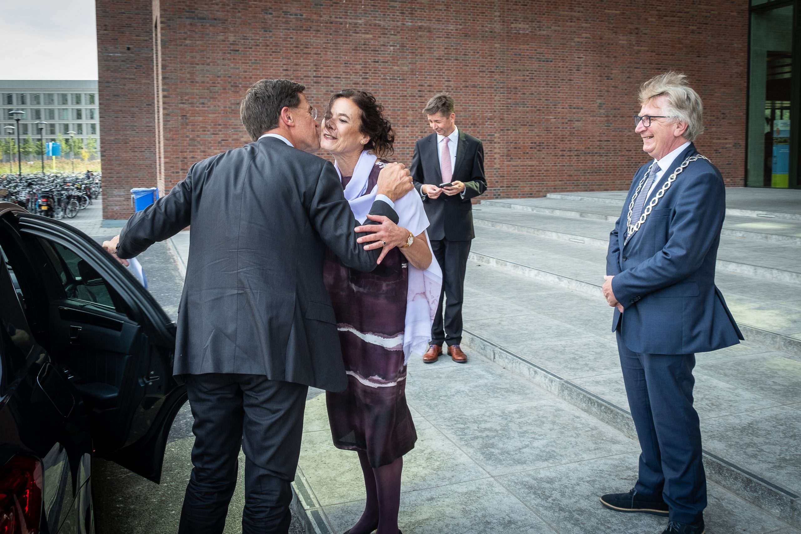 Louise Fresco&rsquo;s sustainable dress &copy;Guy Ackermans